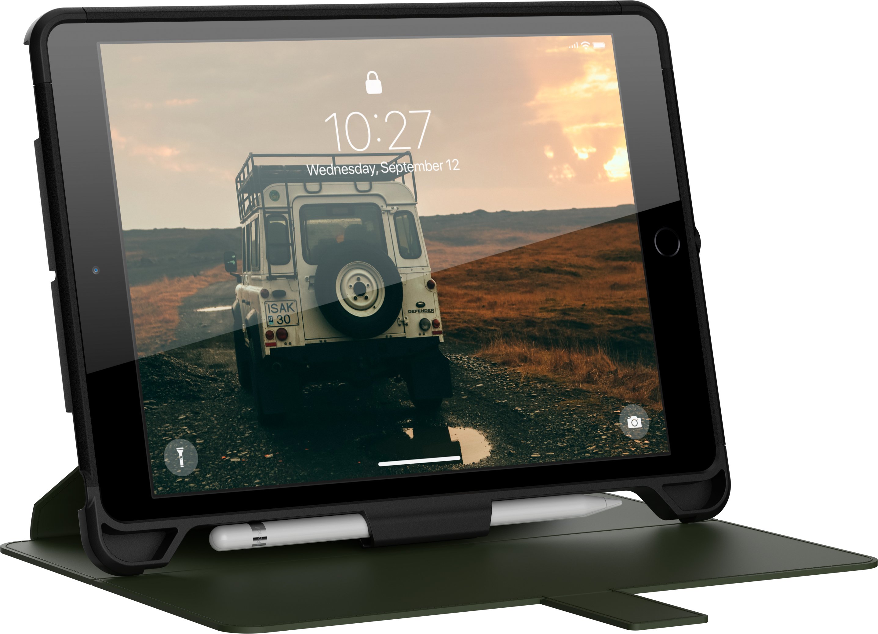 Чохол UAG для iPad 10.2`(2019) Scout Folio, Black/Olive (12191I114072)фото7
