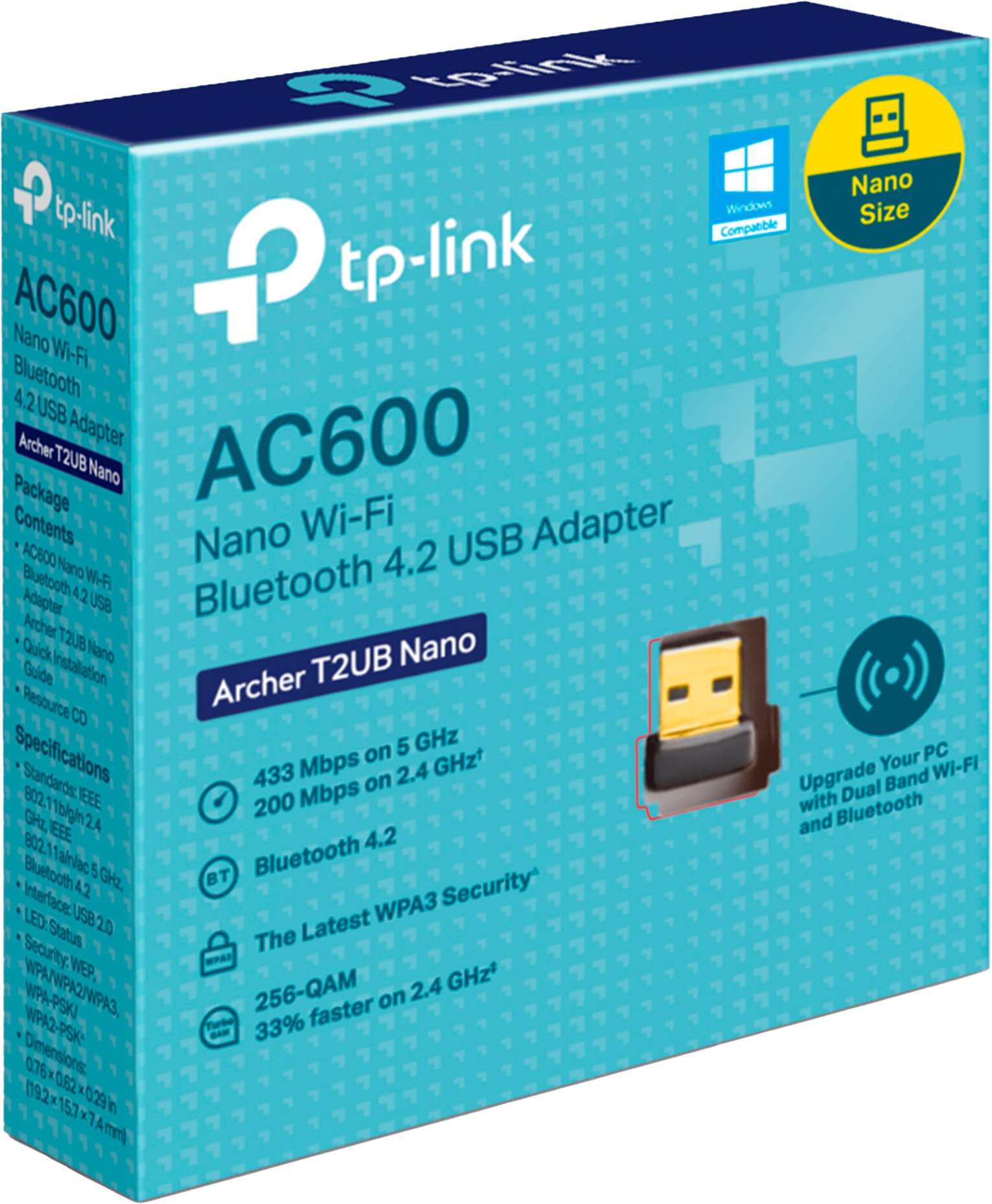 WiFi TP LINK Archer T2UB Nano AC600 BT 4 2 USB2 0 Nano WiFi TP LINK Archer T2UB Nano AC600 BT 4 2 USB2 0 Nano