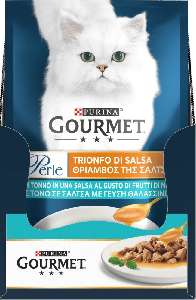Упаковка влажного корма для кошек Gourmet Perle мини филе, Тунець 26 шт ...