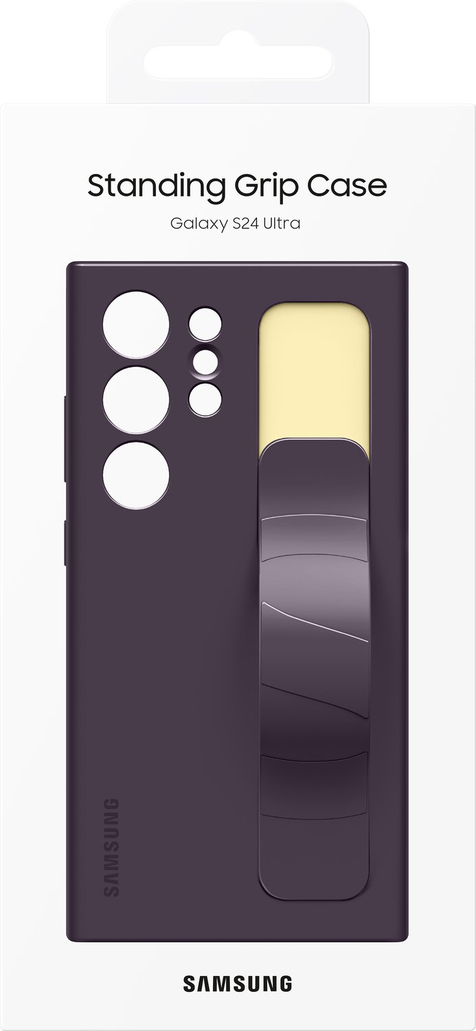 Чехол Samsung Standing Grip Case для Galaxy S24 Ultra (S928) Dark Violet  (EF-GS928CEEGWW) – купить в Киеве