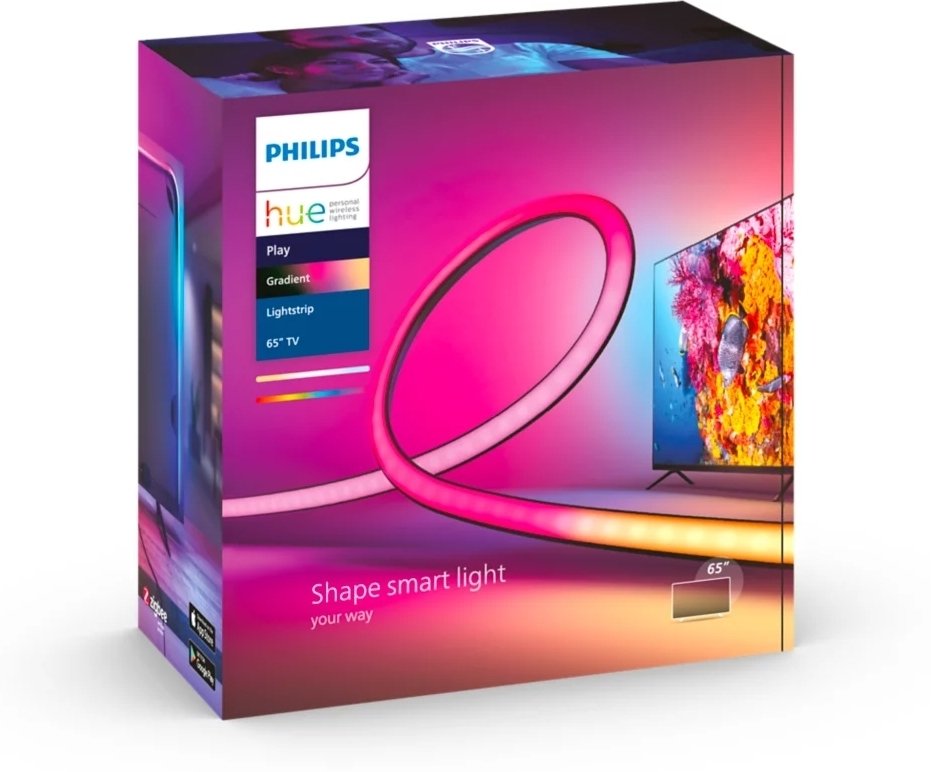 Лента светодиодная умная Philips Hue Play для ТВ 65", 0.5W(20Вт), 2000K ...