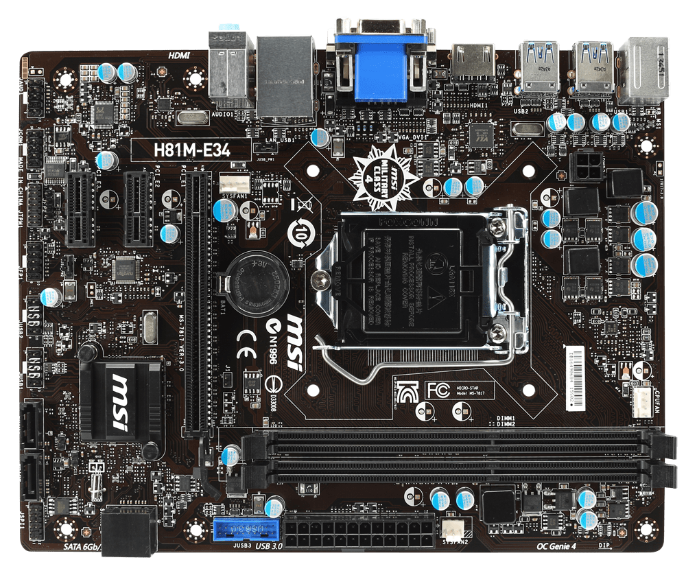 Msi h81m e34 не стартует