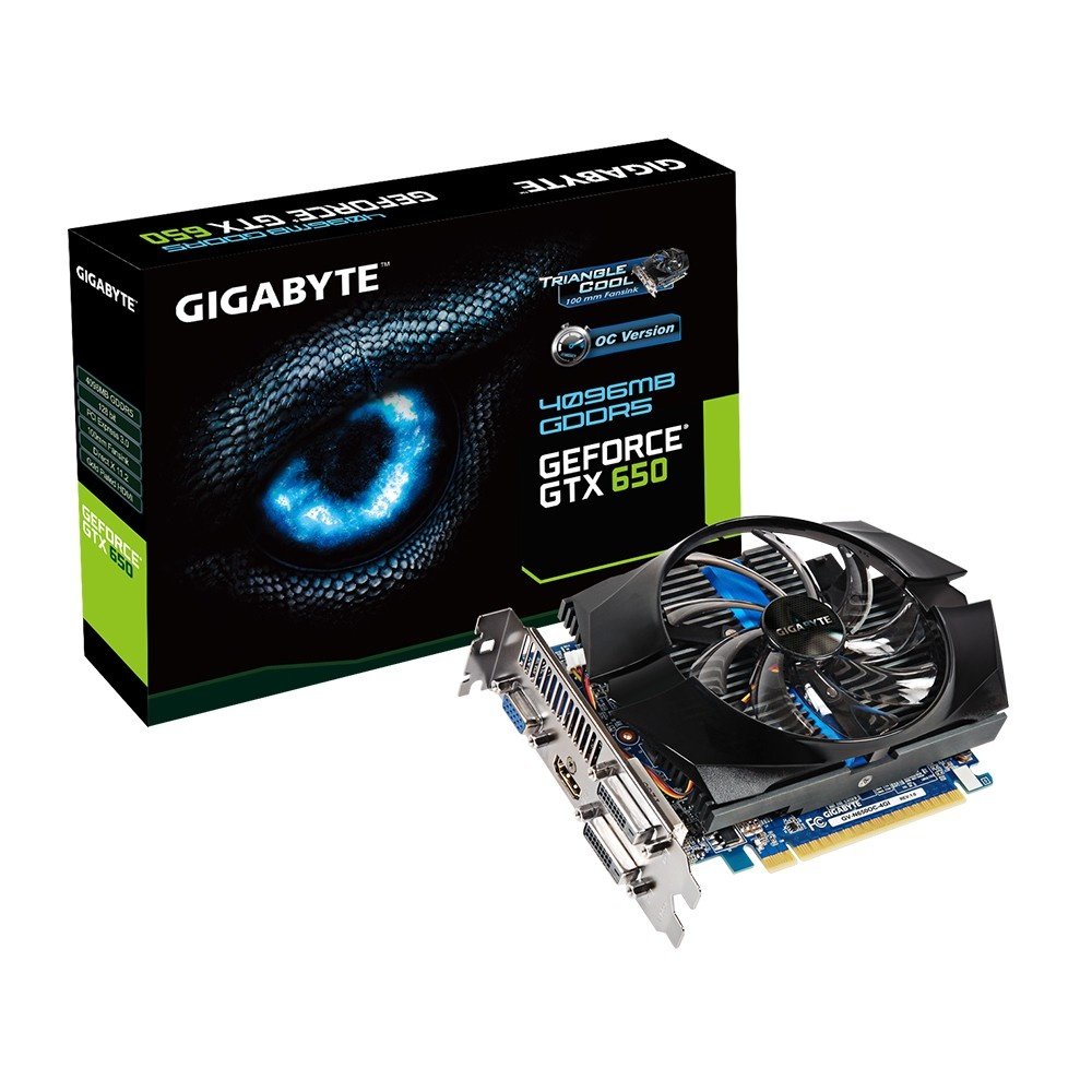 Видеокарта GIGABYTE GeForce GTX 650 4GB DDR5 OC (GV-N650OC-4GI ...