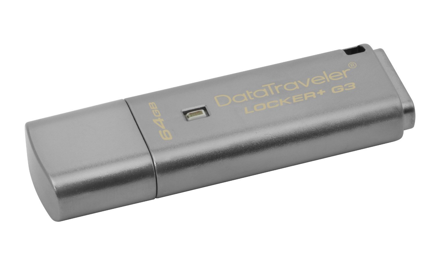 Накопитель USB 3.0 KINGSTON DT Locker+ G3 64GB Metal Silver Security (DTLPG3/64GB) фото 