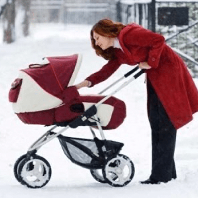 Лучшие модели детских колясок для холодной и снежной зимы
