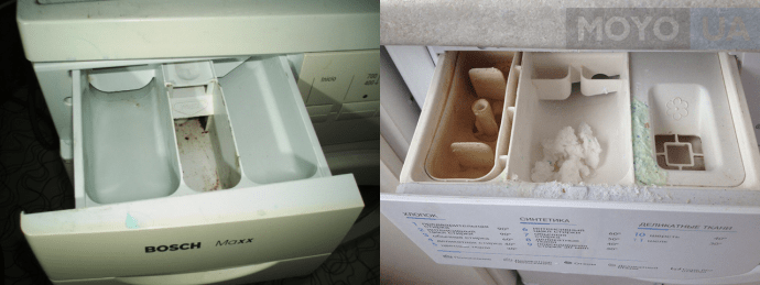 чистка дозатора стиральной машины