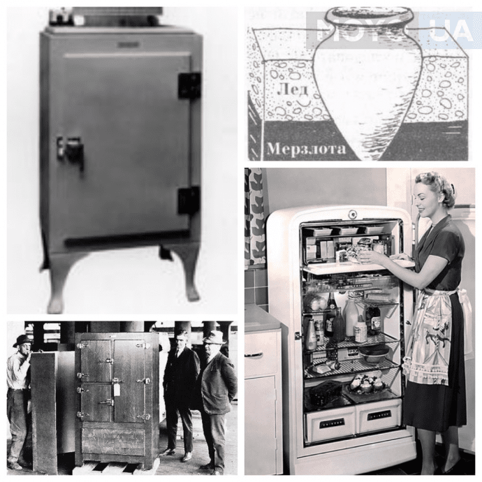 История изобретения холодильников