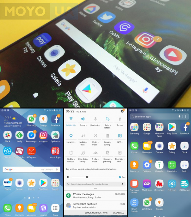 Samsung Galaxy A7 2017: сравнение интерфейсов