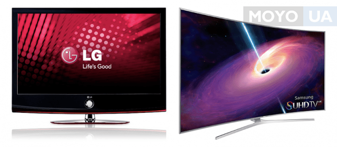 Дизайн телевизоров LG и Samsung