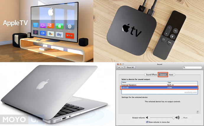 Подключение ноутбука Apple к телевизору
