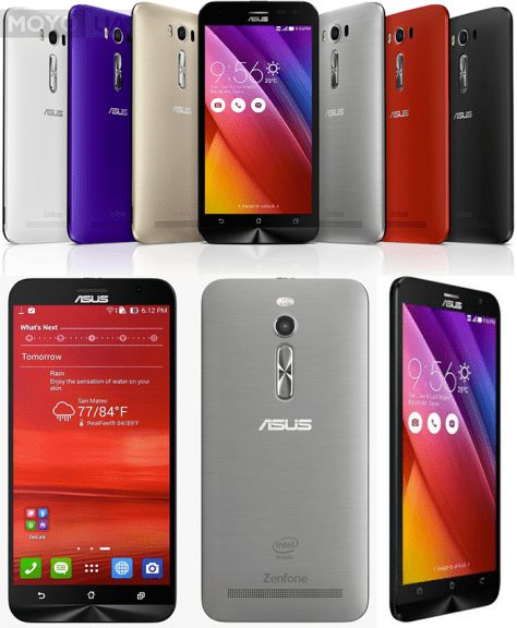 Цветовая гамма смартфонов Asus ZenFone 2