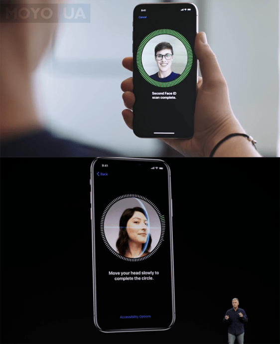 распознавание лица в смартах от Apple