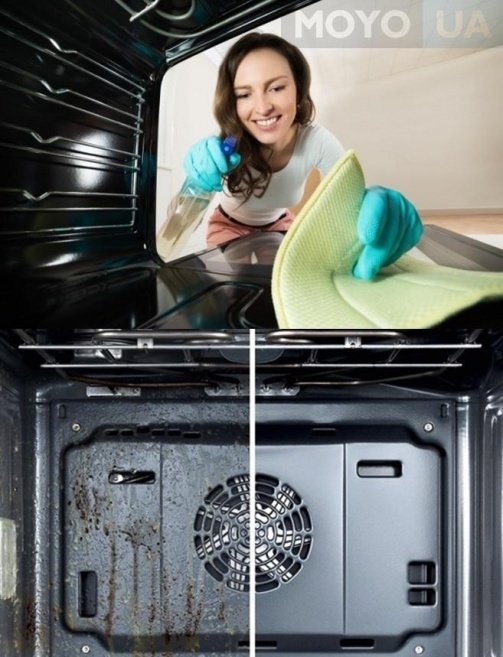 Способы очистки духовки: «до» и «после»