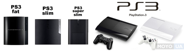 PlayStation 3 в трех модификациях и двух цветах