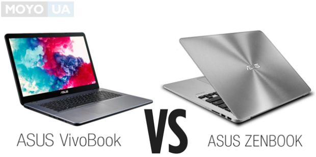 Сравнение ноутбуков ASUS ZenBook и VivoBook