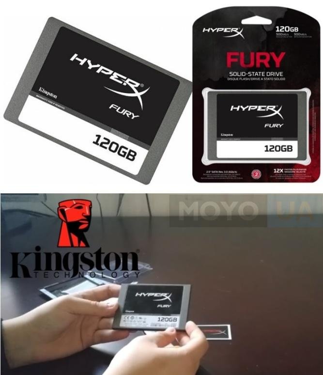  SSD-накопитель Kingston HyperX Fury 120GB