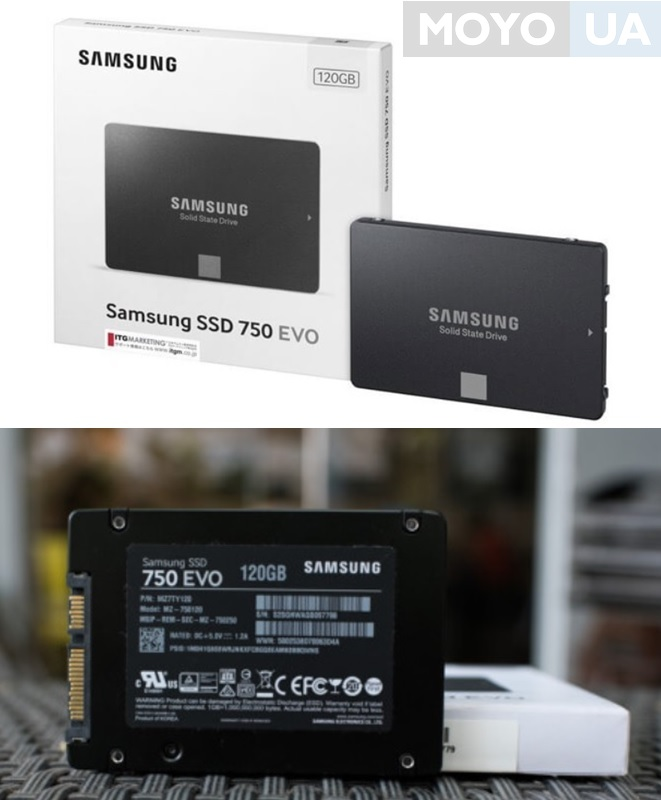  SSD-накопитель SAMSUNG 2.5" 750 EVO 120 GB