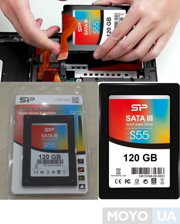 SSD-накопитель Silicon Power 2.5" S55 120GB SATA