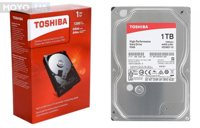  внутренний HDD TOSHIBA SATA 1TB 7200RPM 6GB/S/64MB HDWD110UZSVA