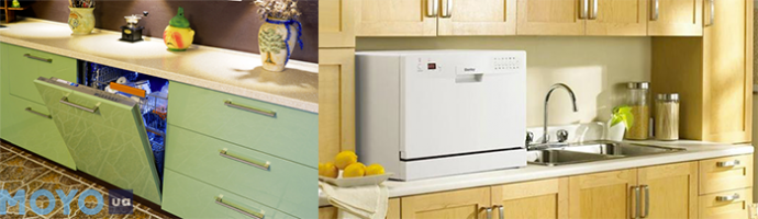 Отличия встраиваемой и отдельностоящей посудомоечных машин