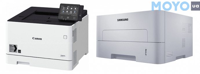 лазерные принтеры Canon i-SENSYS LBP654CX и Samsung SL-M2830DW