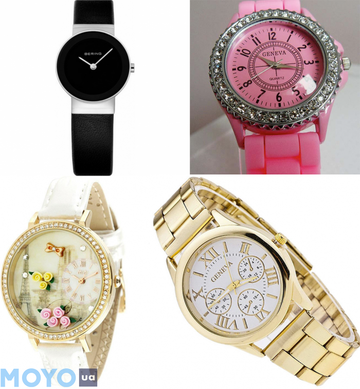 Выбор цвета наручных женских часов