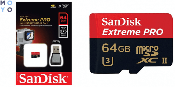 Sandisk microSDXC 64GB UHS-II Extreme Pro R100MB/s