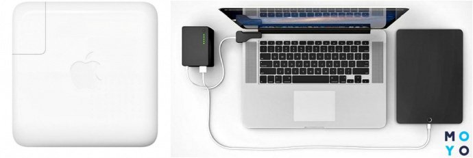 Оригинальный адаптер питания и BatteryBox для MacBook