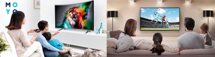Выбор диагонали телевизора для просмотра