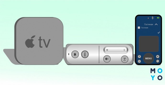управление приставкой Apple TV через телефон