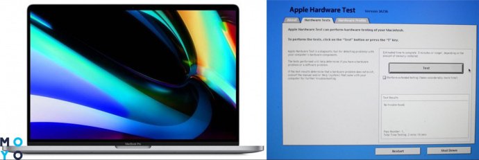 проверка hardware test на MacBook