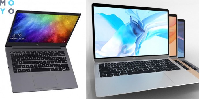 сравнение Xiaomi Air vs Macbook Air
