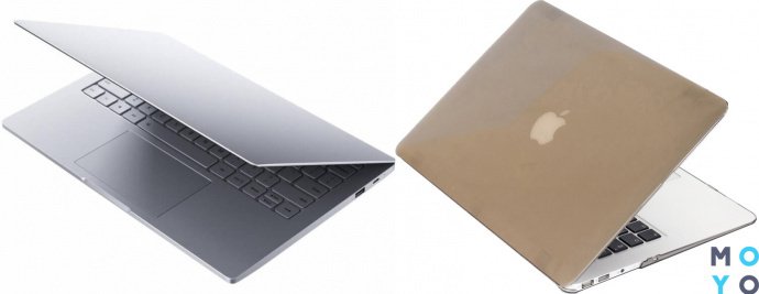размеры Xiaomi Air vs Macbook Air