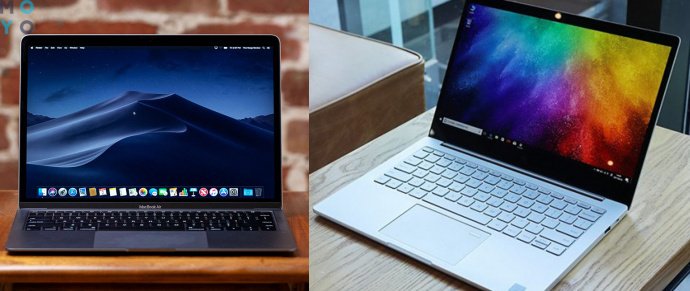 сравнение видеокарт Xiaomi Air vs Macbook Air