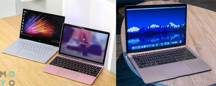  сравнение Xiaomi Air и Macbook Air