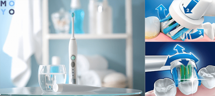 чистить зубы электрической щеткой