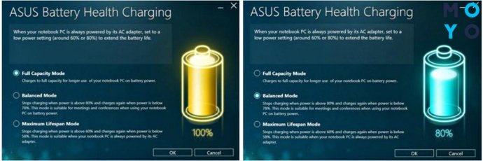  Утилита Battery Health Charging в ноутбуках Asus
