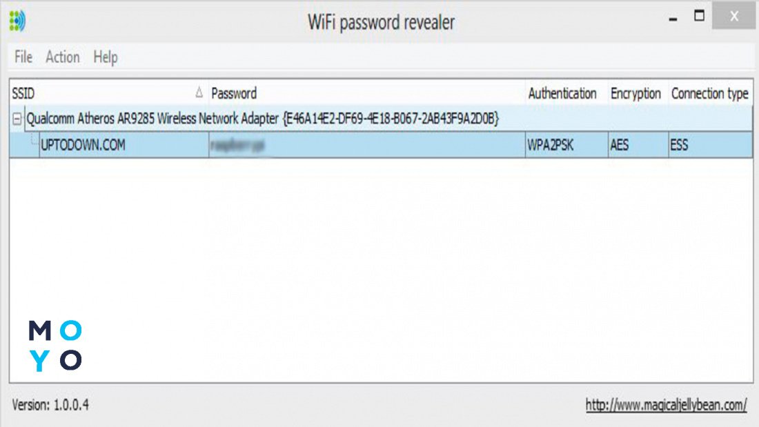 с помощью WirelessKeyView посмотреть пароль