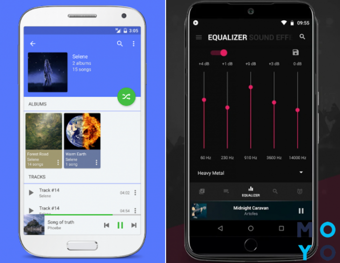  Музыкальные плееры для Android