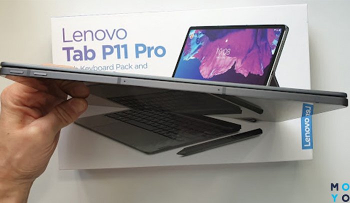 зовнішній вигляд по діагоналі Lenovo Tab P11 Pro