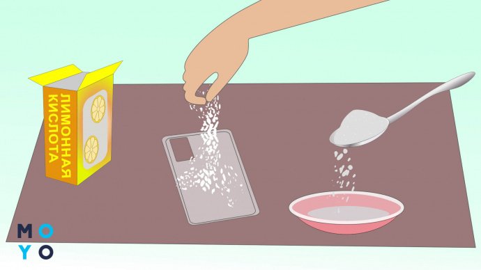 Как отбелить прозрачный чехол лимонной кислотой