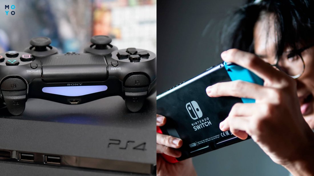 вибір між PlayStation 4 та Nintendo Switch