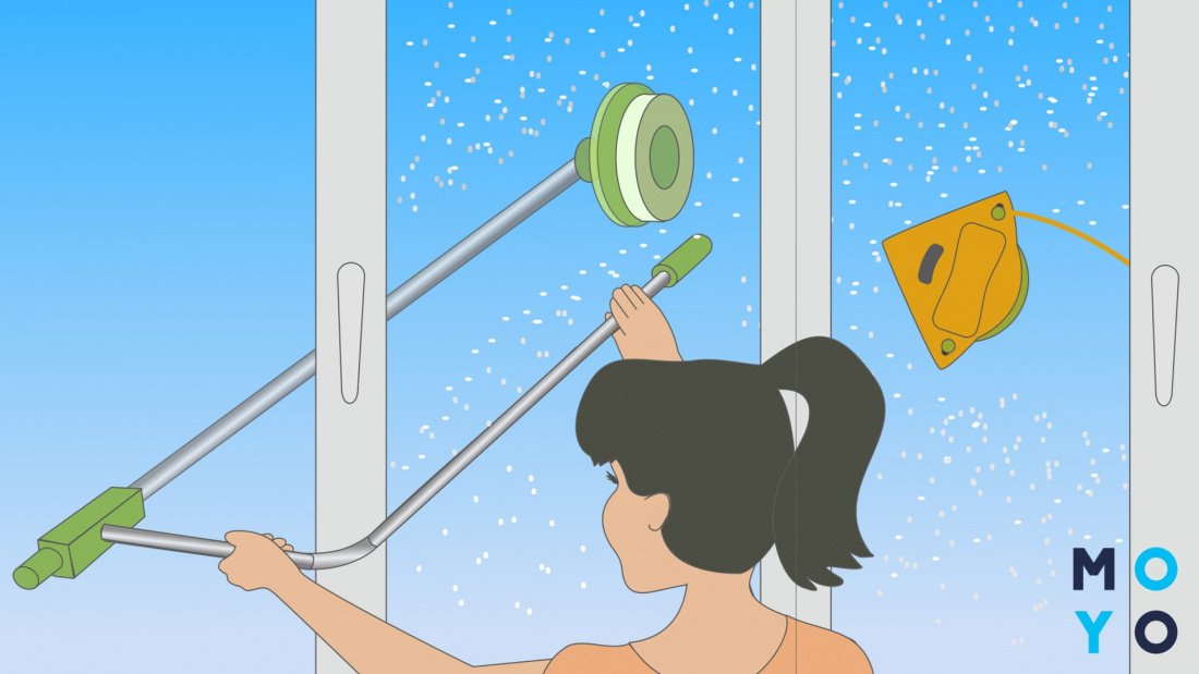 Как мыть окна снаружи
