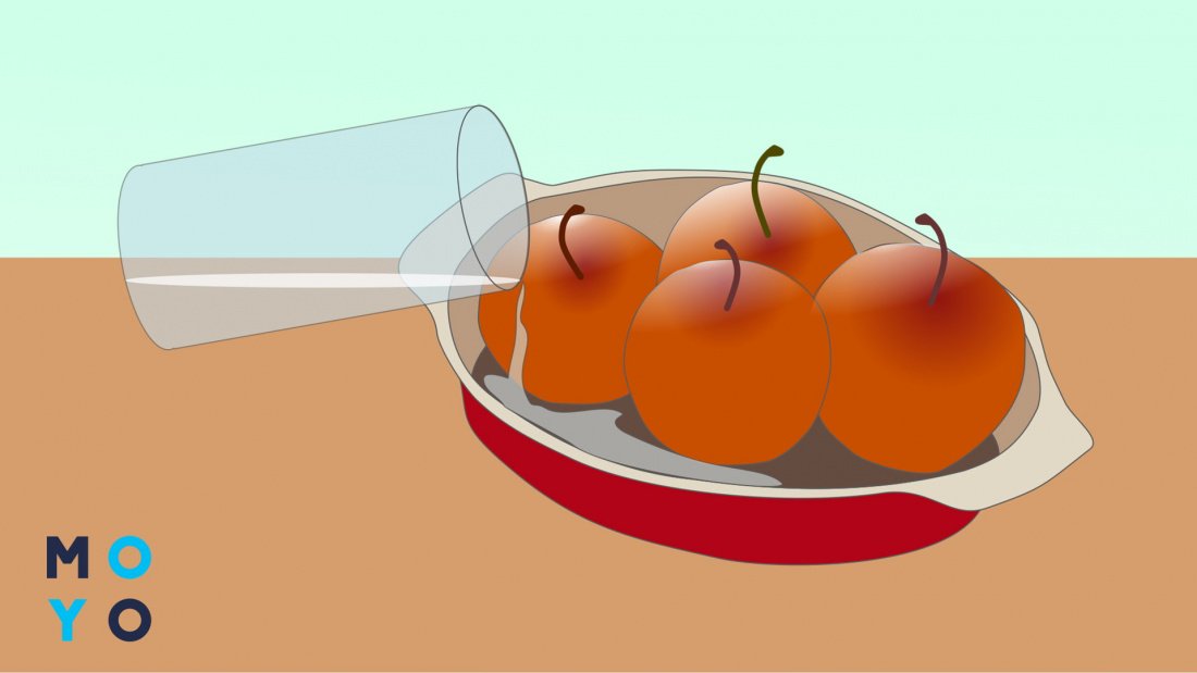 Як запекти яблука в мікрохвильовій печі повністю