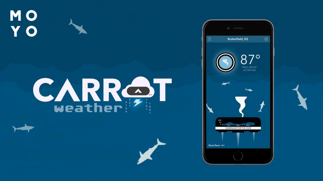 CARROT Weather — оригінальна концепція дизайну
