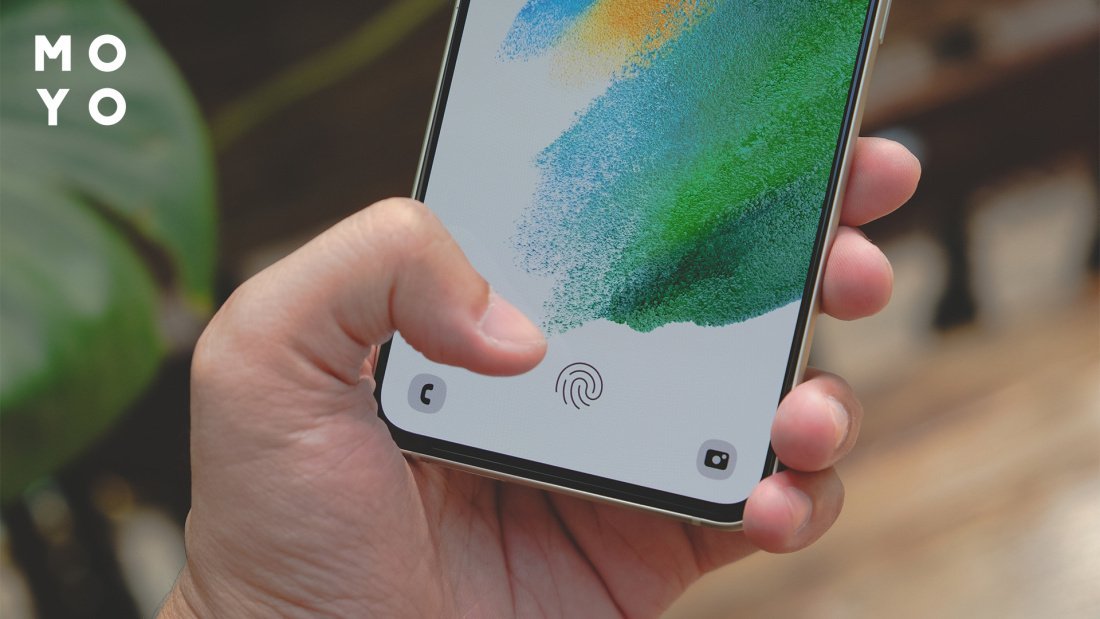 сканер отпечатка пальца в Samsung S22 