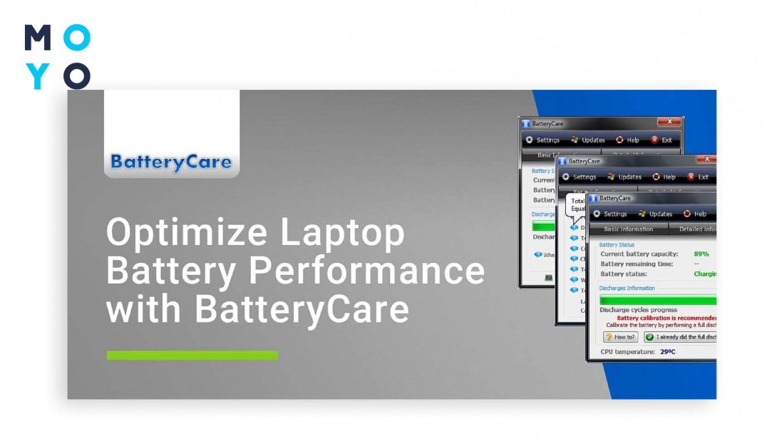 перевірка батареї ноутбука за допомогою BatteryCare