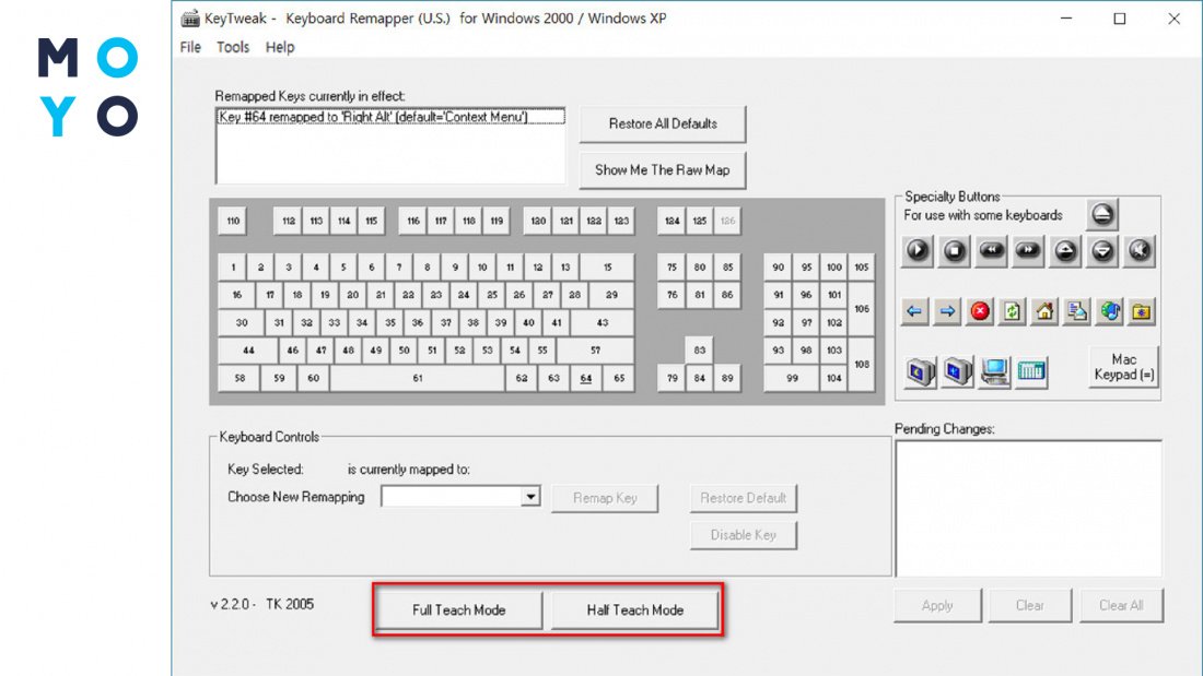 перепризначити клавіші на клавіатурі Windows 10