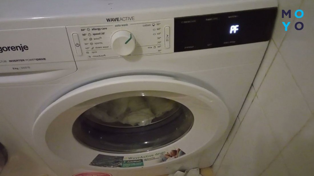 коди помилок пральних машин Gorenje