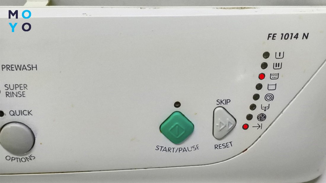 коди помилок пральних машин Електролюкс без дисплея